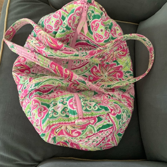 Vera Bradley “Pinwheel Pink” Small Duffel Bag - Picture 6 of 7